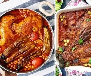 طرز تهیه خورشت غوره بادمجان بدون گوشت / سه سوته یه غذای عالی بپزید
