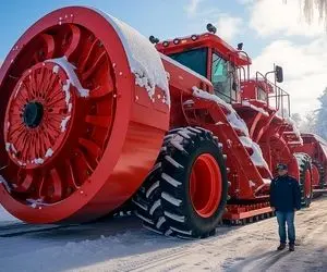 ماشین های پر شگفت؛ هیولا هایی که شمشک به دیزین رو تو سه سوت برف روبی می کنن