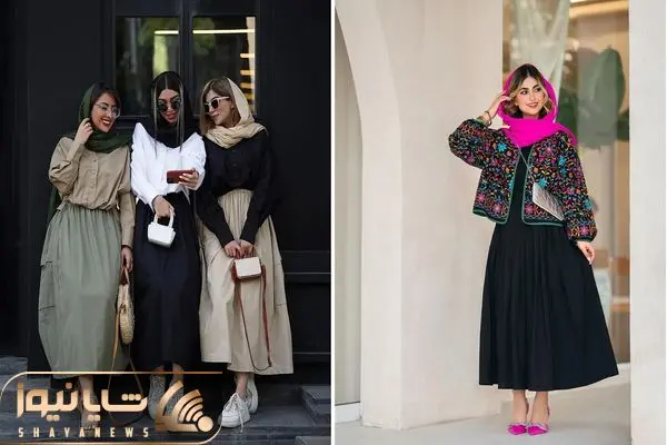 ست دامن و مانتو