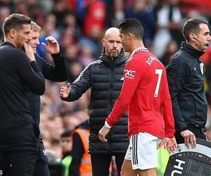 عذرخواهی رونالدو از تن‌هاخ؛ بگذار با تیم تمرین کنم