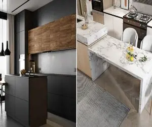 آشپزخانه رویایی با طرح جزیره 2025/ با این راه آشپزخونت لوکس ترین قسمت خونه میشه