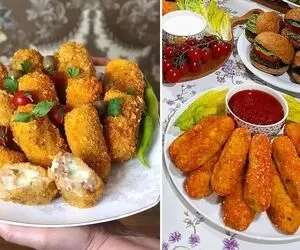 طرز تهیه کراکت مرغ / یه فینگرفود جذاب و خوشمزه واسه دورهمی ها