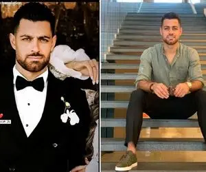 (عکس) تازه داماد پرسپولیسی ها همسرش قبل دربی تصادف کرد
