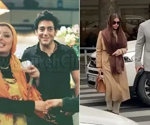 همسر قبل و بعد محمد رضا گلزار / بازیگر توفیق اجباری پنجاه سالشه ولی همسرش دهه هفتادی