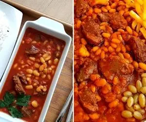 طرز تهیه خورشت لوبیا سفید با گوشت / همراه پلو یه ناهار عالی و مقوی میشه برات