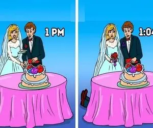 بازی فکری؛ اگه با هوشت همه رو ذلیل و به ستوه آوردی بگو چی بین عروس و دوماد مشکوکه؟