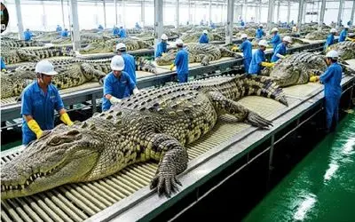 فرآوری تمساح؛ تجارت چند میلیون دلاری از خون و پوست خزندگان باستانی