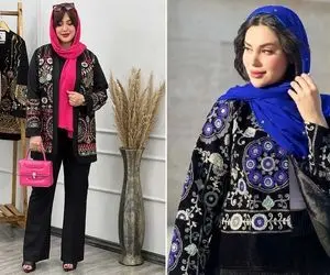 استایل ترندی با کت سوزن دوزی/ فک کردی مانتو کتی رو ست زدن کار شاقیه نه جونم این سختره