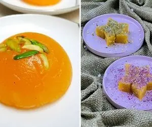 طرز تهیه حلوای کاستارد ساده و فوری / یه دسر خوشمزه و عالی با مزه متفاوت