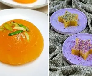 طرز تهیه حلوای کاستارد ساده و فوری / یه دسر خوشمزه و عالی با مزه متفاوت