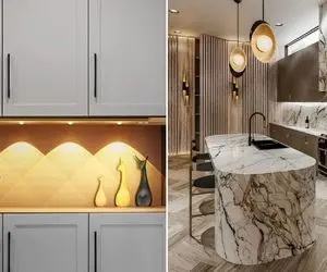 دیگه واسه عکس گرفتن از خورش خوشمزت نگران نباش / با چراغ سنسور دار کابینت همه چی روشنه