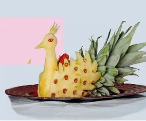 آشپزی خلاقانه؛ اگه میخوای هنرتو به جاریا نشون بدی اینجوری میوه آرایی کن