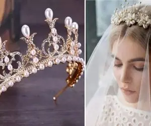 خوشگلترین تاج های عروس / اینارو هر کی بذاره به روبوسی راضی نمیشه باید دست بوسیشو کرد!