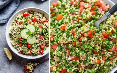 طرز تهیه سالاد تبوله لبنانی به روش اصیل / طعم عالی از آشپزی مدیترانه ای