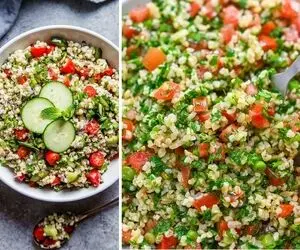 طرز تهیه سالاد تبوله لبنانی به روش اصیل / طعم عالی از آشپزی مدیترانه ای