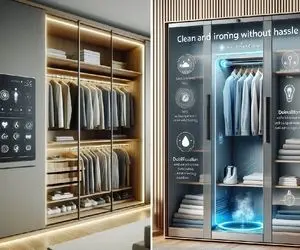 با کمد هوشمند دیگه نگران چروک شدن لباسا نباش/ خیس و چروک تحویل بده خشک و اتو شده بگیر