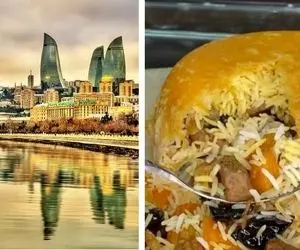 طرز تهیه پلو گوشت آذربایجانی / با خوردن این پلو مخلوط لذیذ تا دل باکو سفر کن