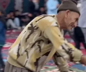 آواز شاد؛ پیرمرد ریزه میزه یکه سوار تو عروسی چه رقصی میره یکی باید ترمزشو بکشه
