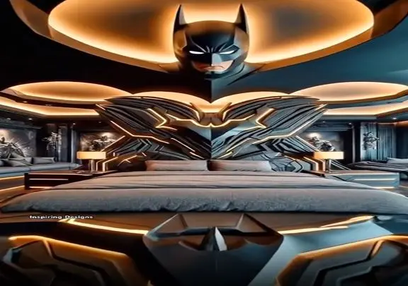 معماری خلاقانه؛ اتاق خواب مخصوص بتمن این شکلیه که ساختن