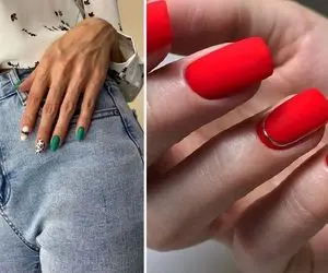 شیک ترین طرح های لاک ناخن مد 2024  واسه تویی که از رنگ فرار میکنی / اینا به همه میان