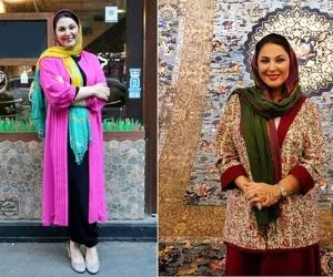 استایل جذاب و زرشکی لاله اسکندی در کنار سهراب پاکزاد؛ خانوم با هنرمندا میپره جدیدا!