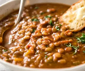 طرز تهیه یه عدسی لعاب دار و خوشمزه به سبک قهوه خونه ها