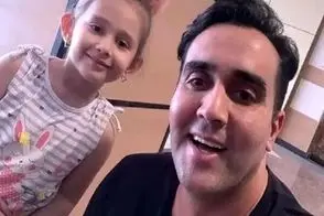 آواز شاد؛ پوریا پورسرخ برای زن و دخترش چه کنتاک میکنه دخترش رو ابراست