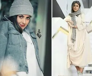 سیسِ جذاب و خشن "آزاده صمدی" با موهایی باز؛ کنار سحر خوب ناز میخوابه!