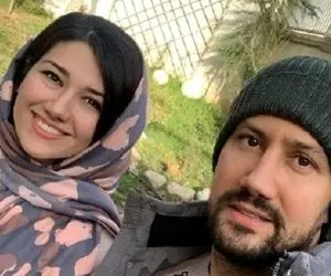 عکس دیده نشده همسر شاهرخ استخری با لباس عروس!