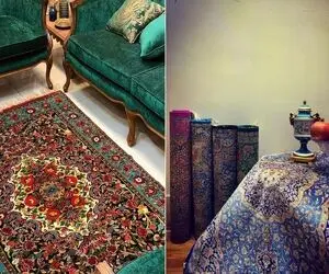 جدیدترین فرش ابریشم / ورودی بهشت فرش قرمز نداره یه دونه از این ابریشم ایرانیا میندازن