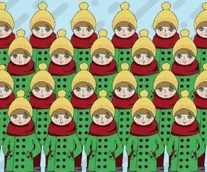 بازی فکری؛ از تیزبینی فوق‌العاده‌ات برای پیدا کردن فرد مزاحم بین دخترها استفاده کن!