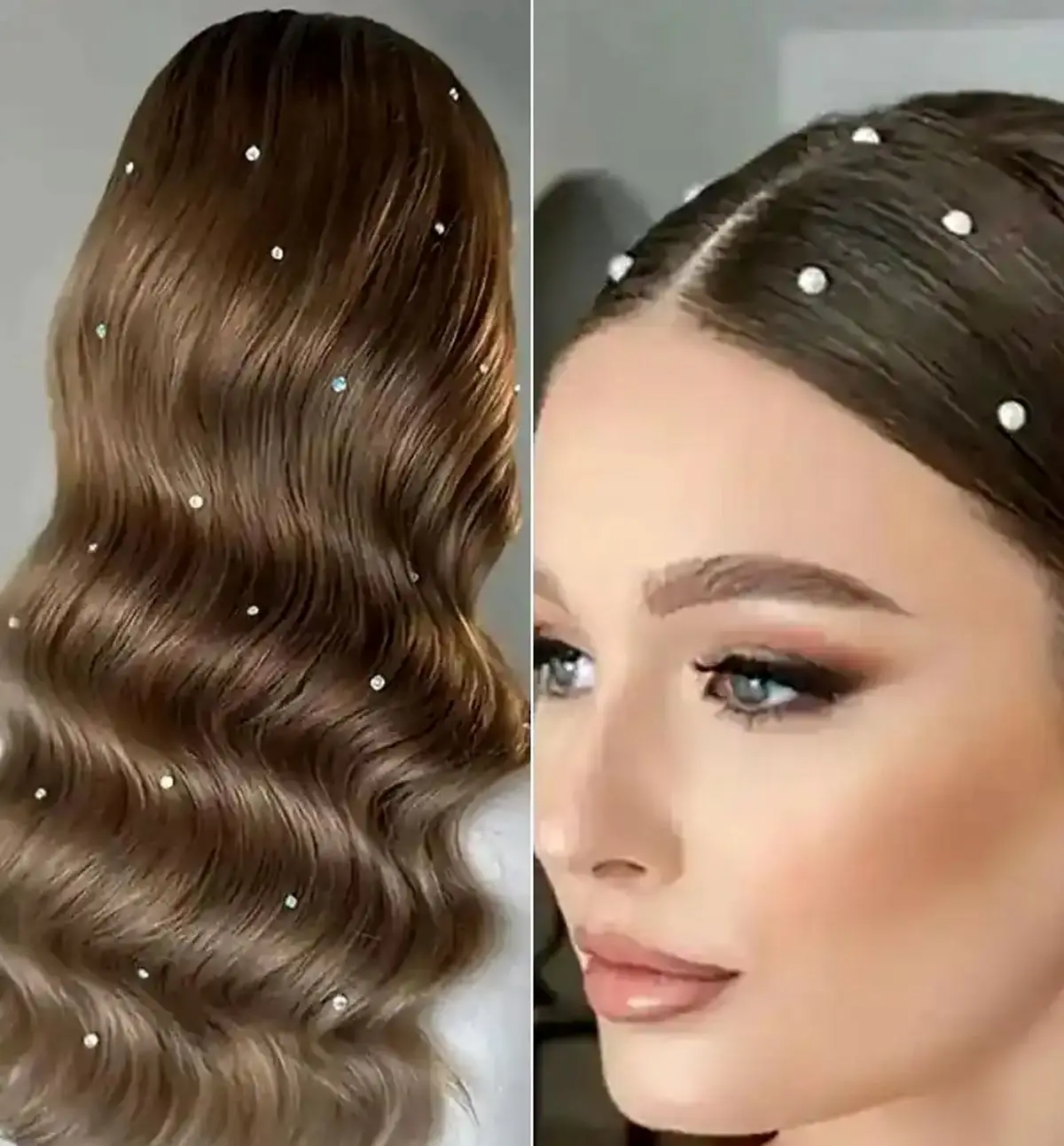 مدل مو با مروارید