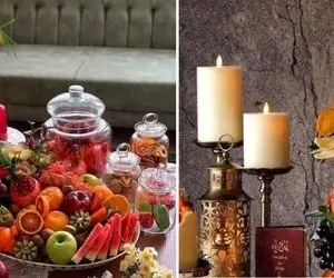 تو همه خونه ها شب یلدا هندوانه تزیین میکنن خز / تو واسه شب چله المان دیزاین کن لاکچری