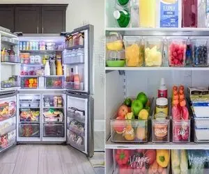 چیدمان و نظم دهی یخچال به سبک کره ای ها / مختص خانومای وسواسی که تمیزی براشون اولویته