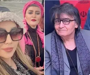 "رضا رویگری" با خانوم بازیگر چه دل و قلوه ای میدن؛ خیلی راحتیدا!