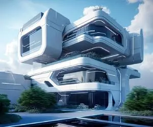 معماری خلاقانه؛ برج اعیونی نامتقارن ساخته هر طبقه جکوزی داره با پارکینگ آسانسوری