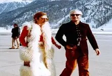 سفر به ایام قدیم سال 1343؛عکاسی فرمالیته محمدرضا و فرح مخلوع در پیست اتریش