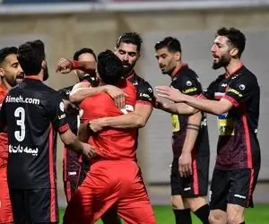 عکس؛ درگیری میان بازیکنان فولاد و پرسپولیس در سوپرجام!