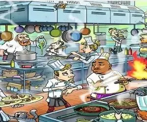 بازی فکری؛ 1 درصد تونستن ساعت رو تو این آشپززخونه بهم ریخته فرانسوی پیدا کنن؛ میتونی؟