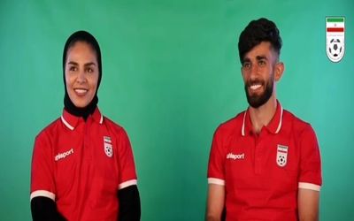 وقتی بازیکن تیم ملی همسرش را در اردو سورپرایز کرد + ویدئو