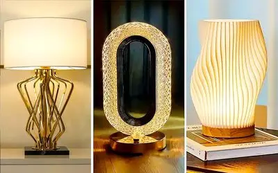 آباژور رومیزی شیک و مدرن؛ مدل های سوپر لوکس و فوق لاکچری برا دکوراسیون