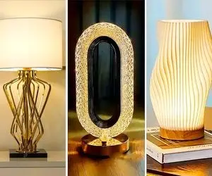 آباژور رومیزی شیک و مدرن؛ مدل های سوپر لوکس و فوق لاکچری برا دکوراسیون