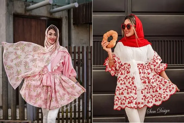 مانتو گل گلی