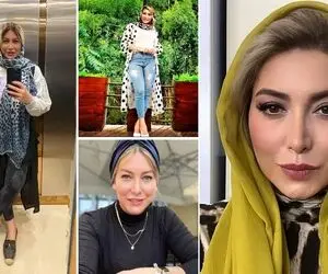 فریبا نادری با شلوار خوشرنگ و ترور شدش پَر ریزوندا؛ باید چشارو مالید و دوباره دقت کرد!