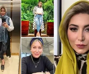 فریبا نادری با شلوار خوشرنگ و ترور شدش پَر ریزوندا؛ باید چشارو مالید و دوباره دقت کرد!
