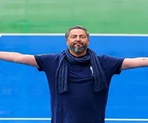 حضور کریم باقری در مراسم تشییع مهرداد میناوند