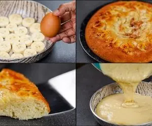 آشپزی خلاقانه؛ میخوای کیک بپزی فر نداری؟ غصه نداره این کیک موز رو میشه تو تابه پخت