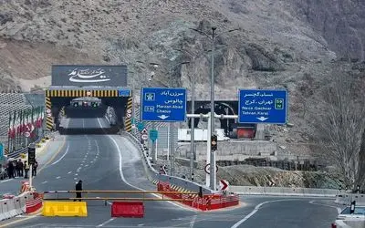 یکطرفه شدن جاده چالوس