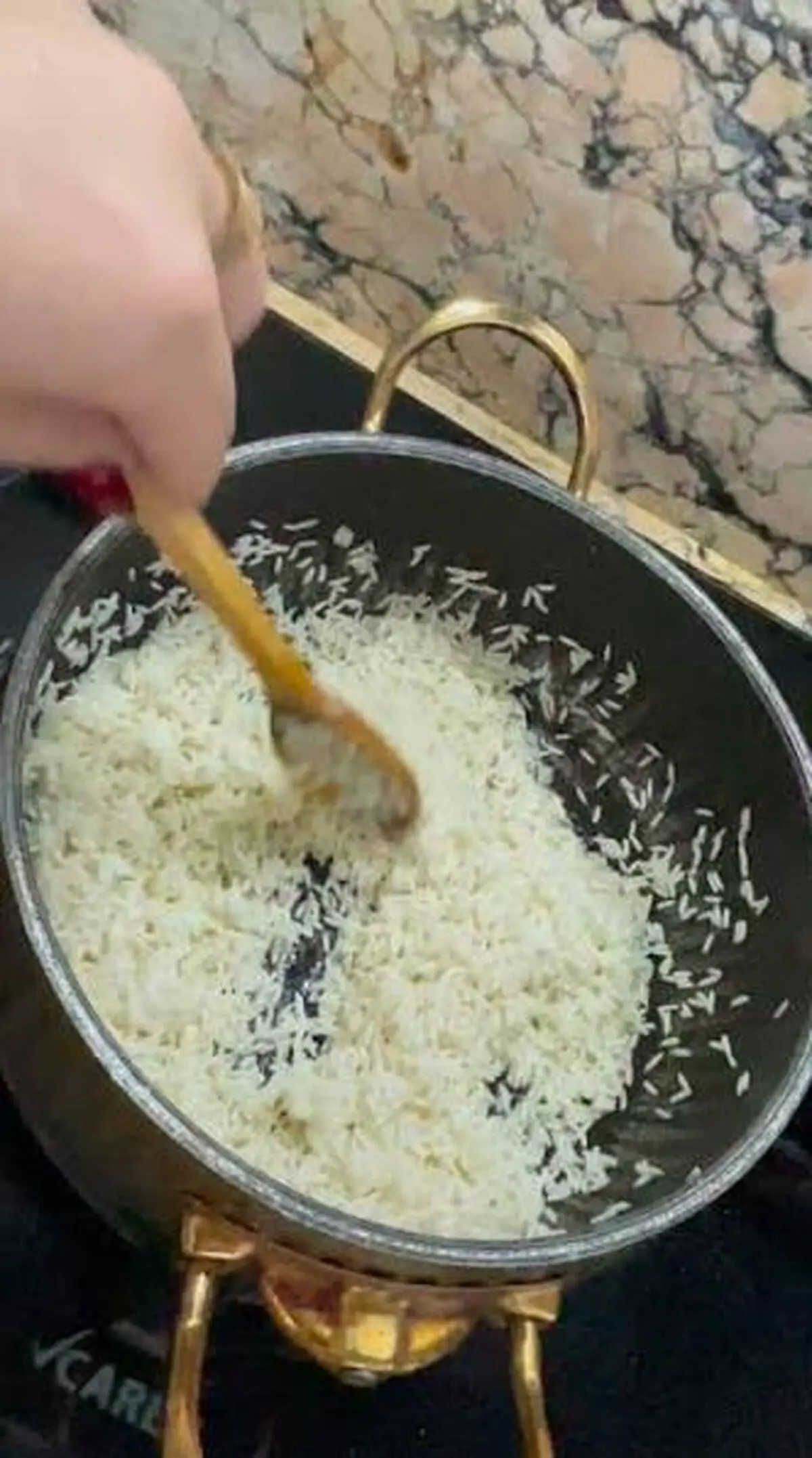 تفت دادن برنج
