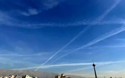 راز خطوط سفید آسمان؛ تهران تحت آزمایش شیمیایی؟!